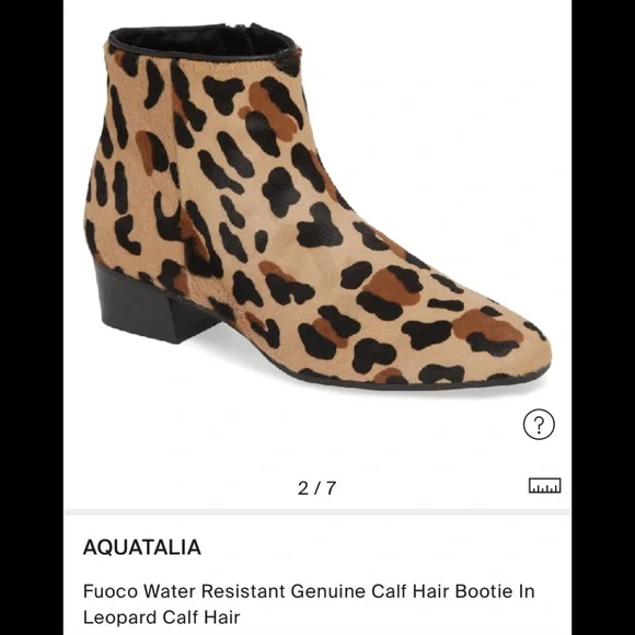 AQUATALIA NEW IN BOX FUOCO WATER RESISTANT LEOPARD CALF HAIR